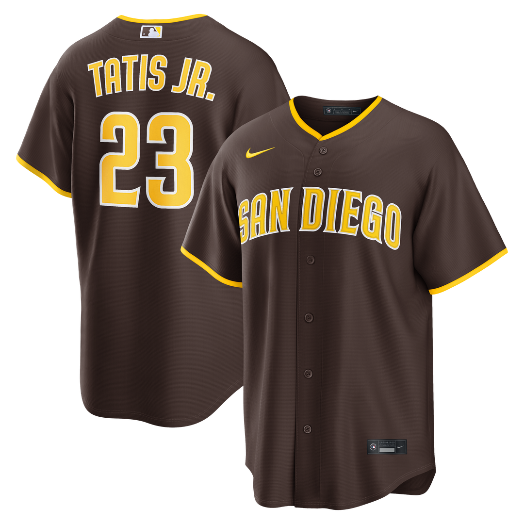 Men's San Diego Padres Fernando Tatis Jr. Sand Alternate Replica MLB Baseball Jersey - view 11