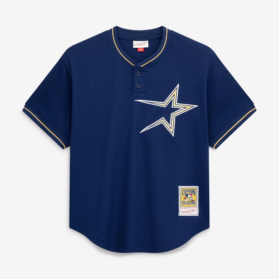 Men's Houston Astros Billy Wagner Navy Batting Practice MLB Baseball Jersey - view 2