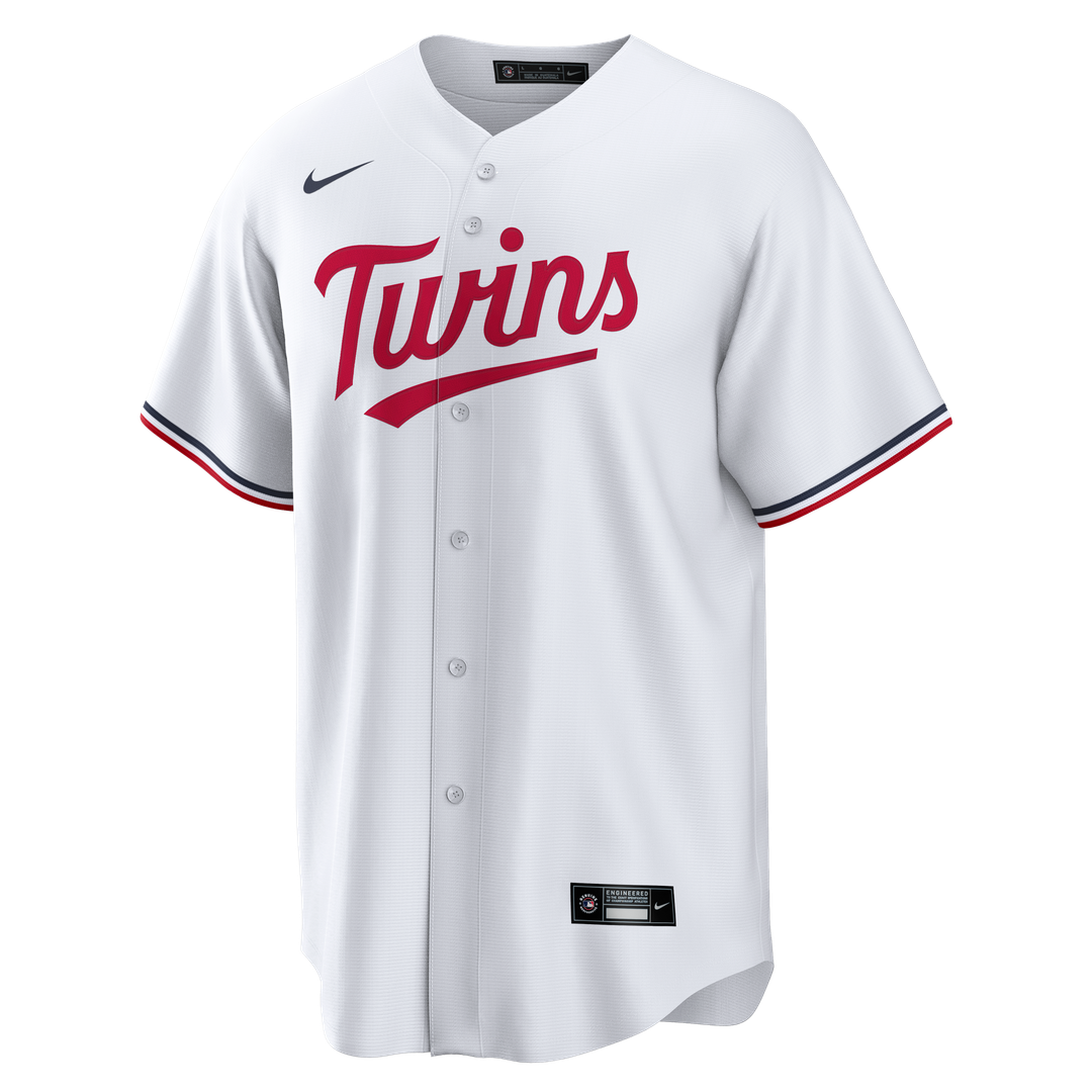 Men's Minnesota Twins White Home Big & Tall Replica MLB Baseball Jersey - view 2