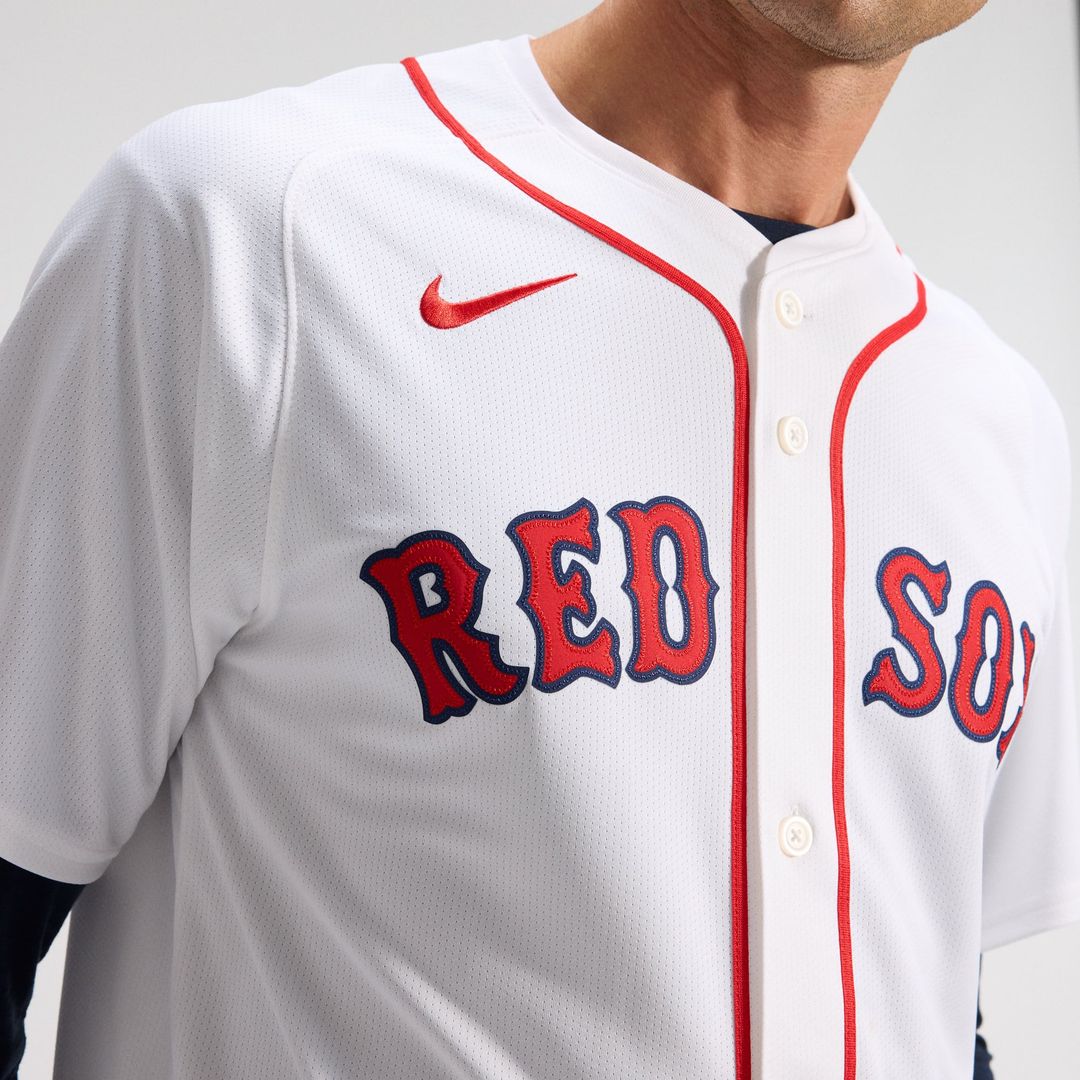 Men's Boston Red Sox White Home Limited MLB Baseball Jersey - view 9