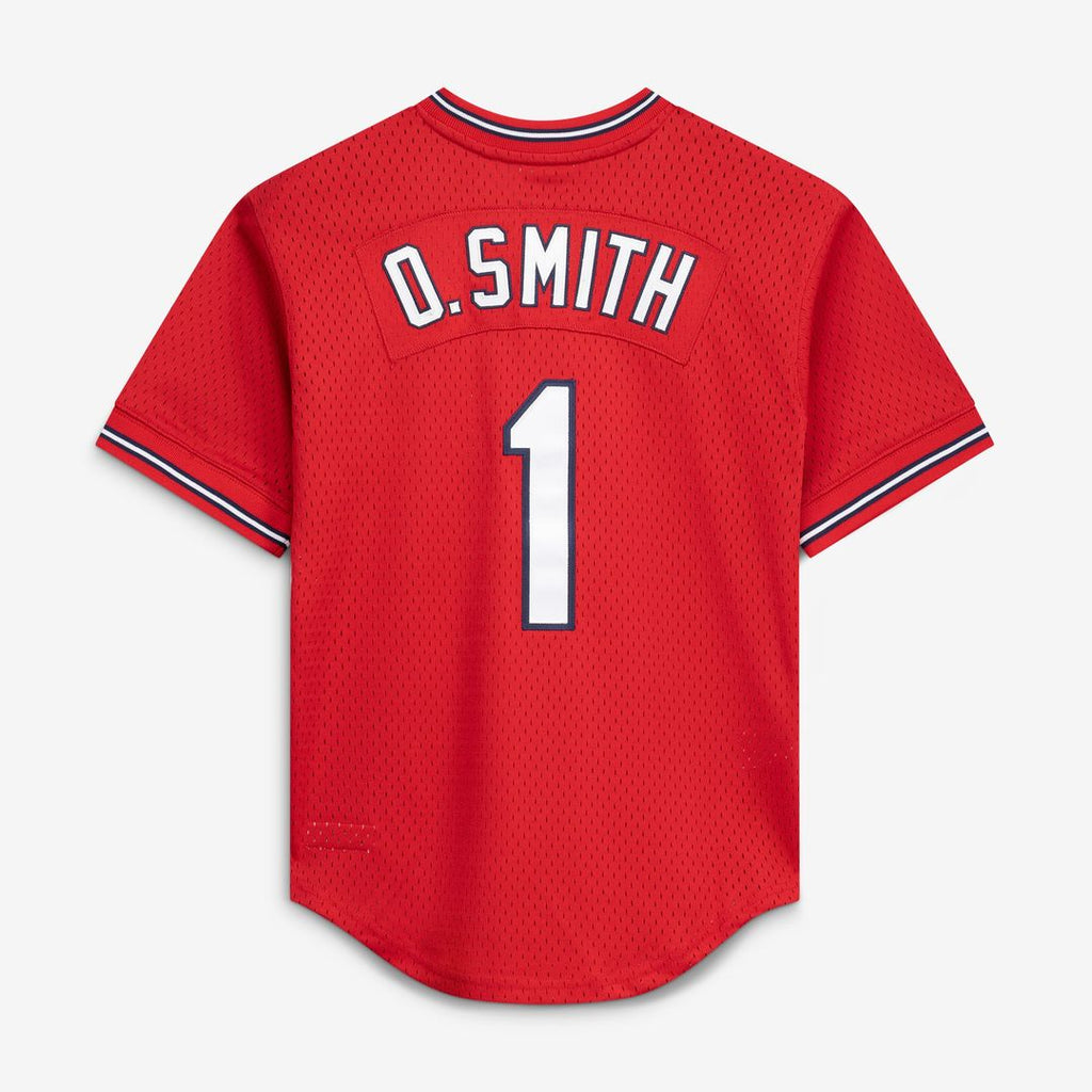Men's St. Louis Cardinals Ozzie Smith Scarlet Batting Practice MLB Baseball Jersey - view 10