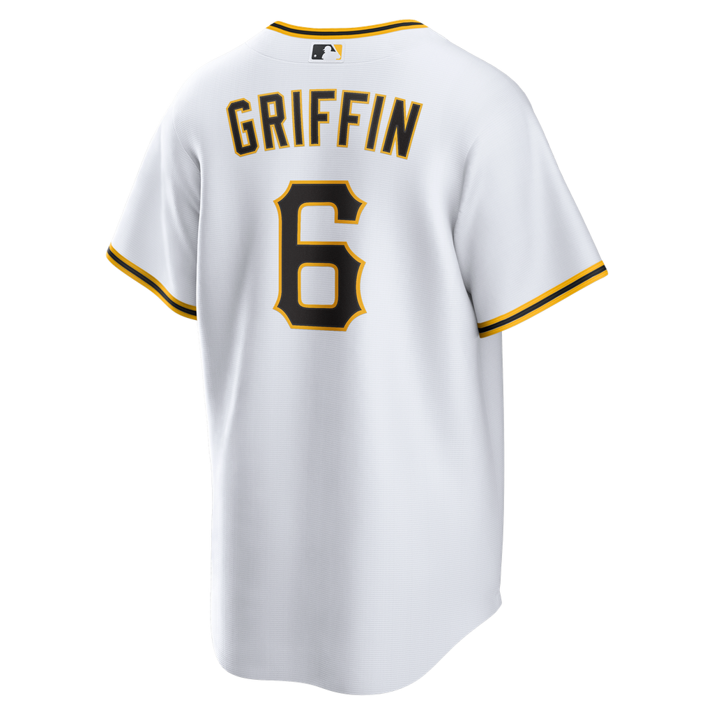 Men's Pittsburgh Pirates Konnor Griffin White Home Replica MLB Baseball Jersey - view 3