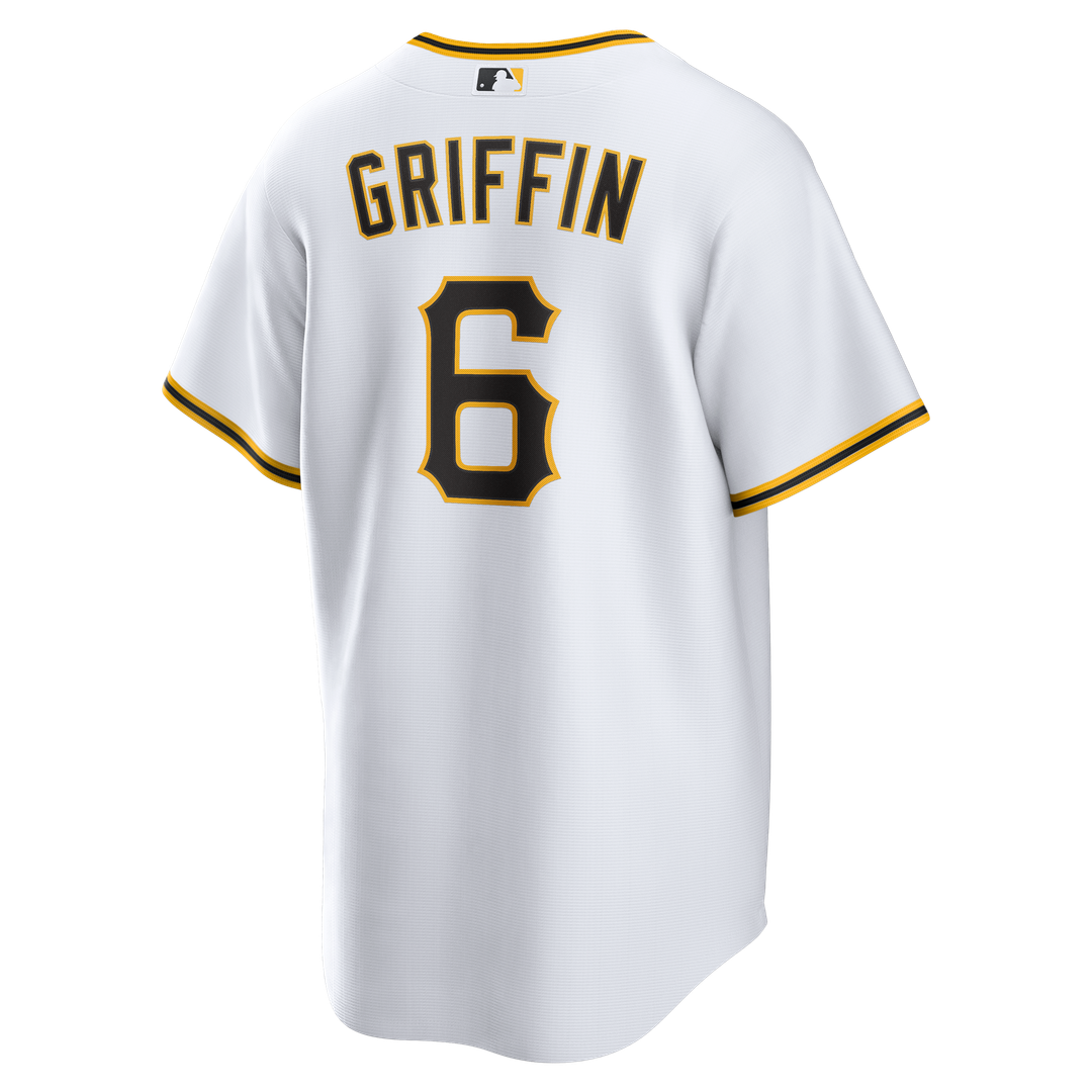 Men's Pittsburgh Pirates Konnor Griffin White Home Replica MLB Baseball Jersey - view 3