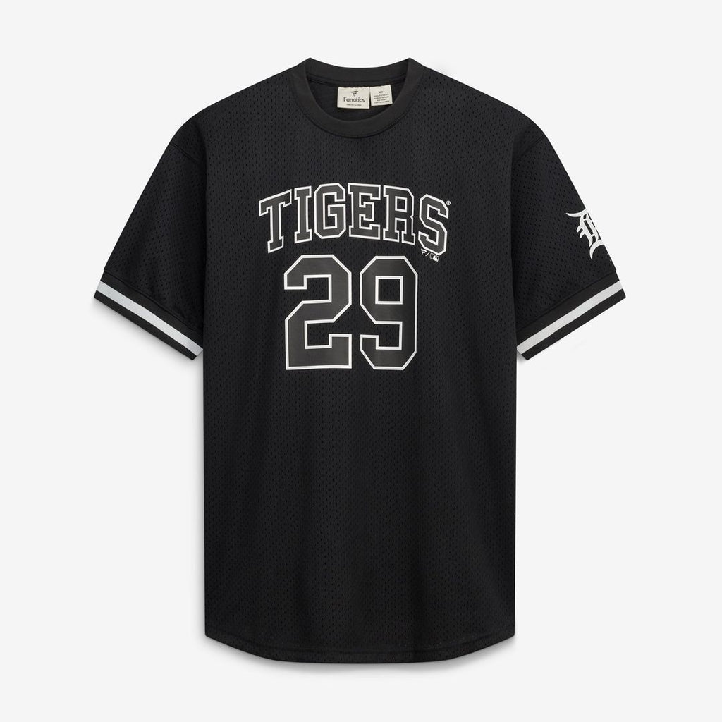 Men's Detroit Tigers Tarik Skubal Black/White Big & Tall Heavyweight Mesh MLB Baseball Jersey - view 2