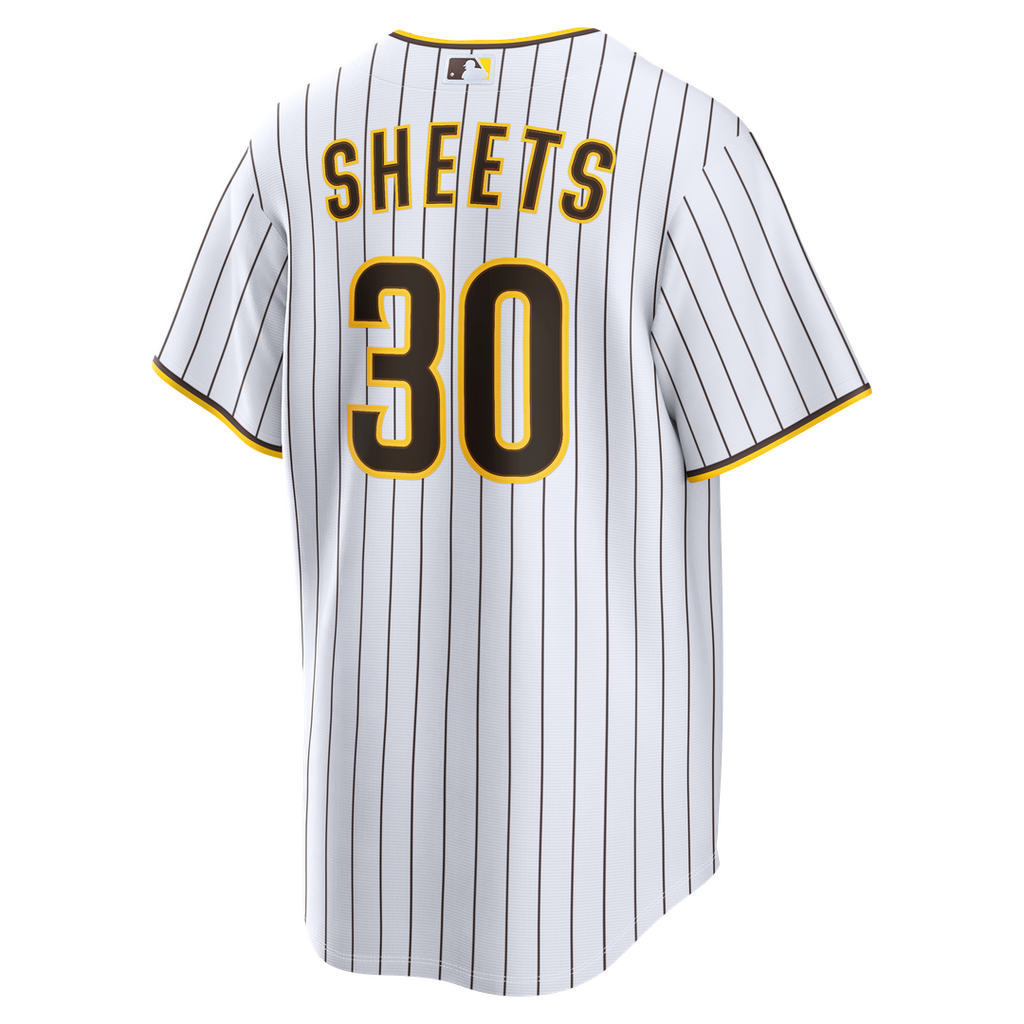 Men's San Diego Padres Gavin Sheets White Home Replica MLB Baseball Jersey - view 3