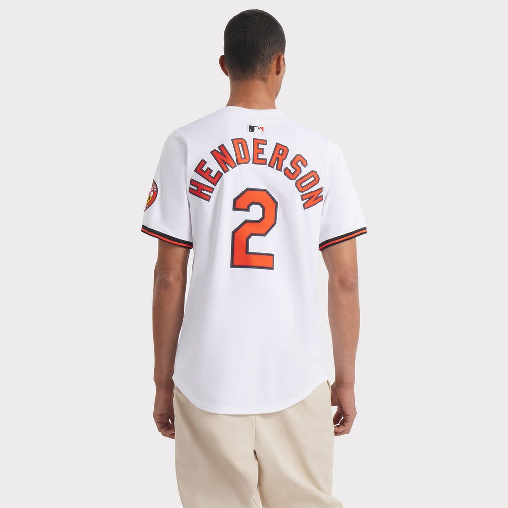 Men's Baltimore Orioles Gunnar Henderson White Home Limited MLB Baseball Jersey - view 5