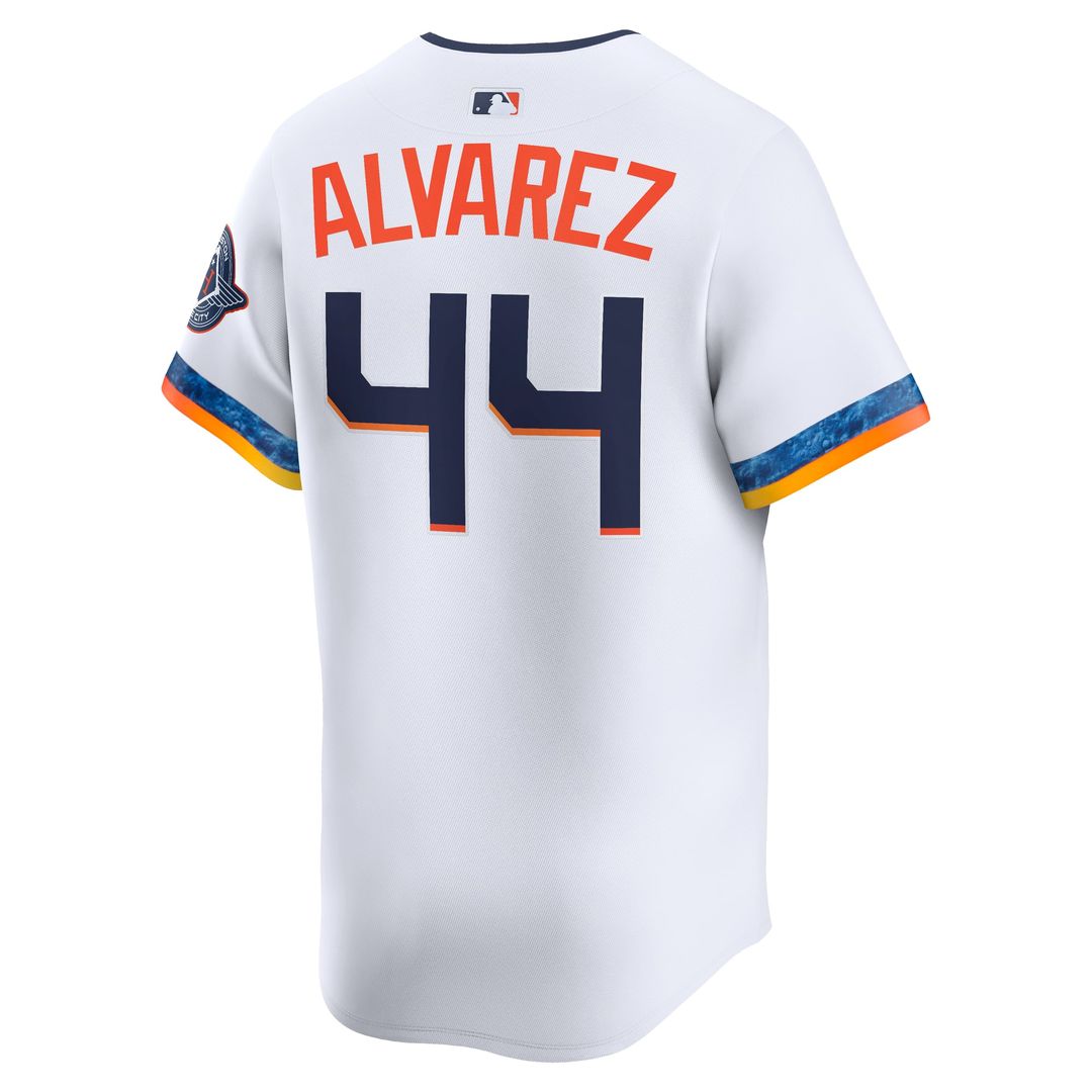 Men's Houston Astros Yordan Alvarez White 2025 City Connect Limited MLB Baseball Jersey - view 3