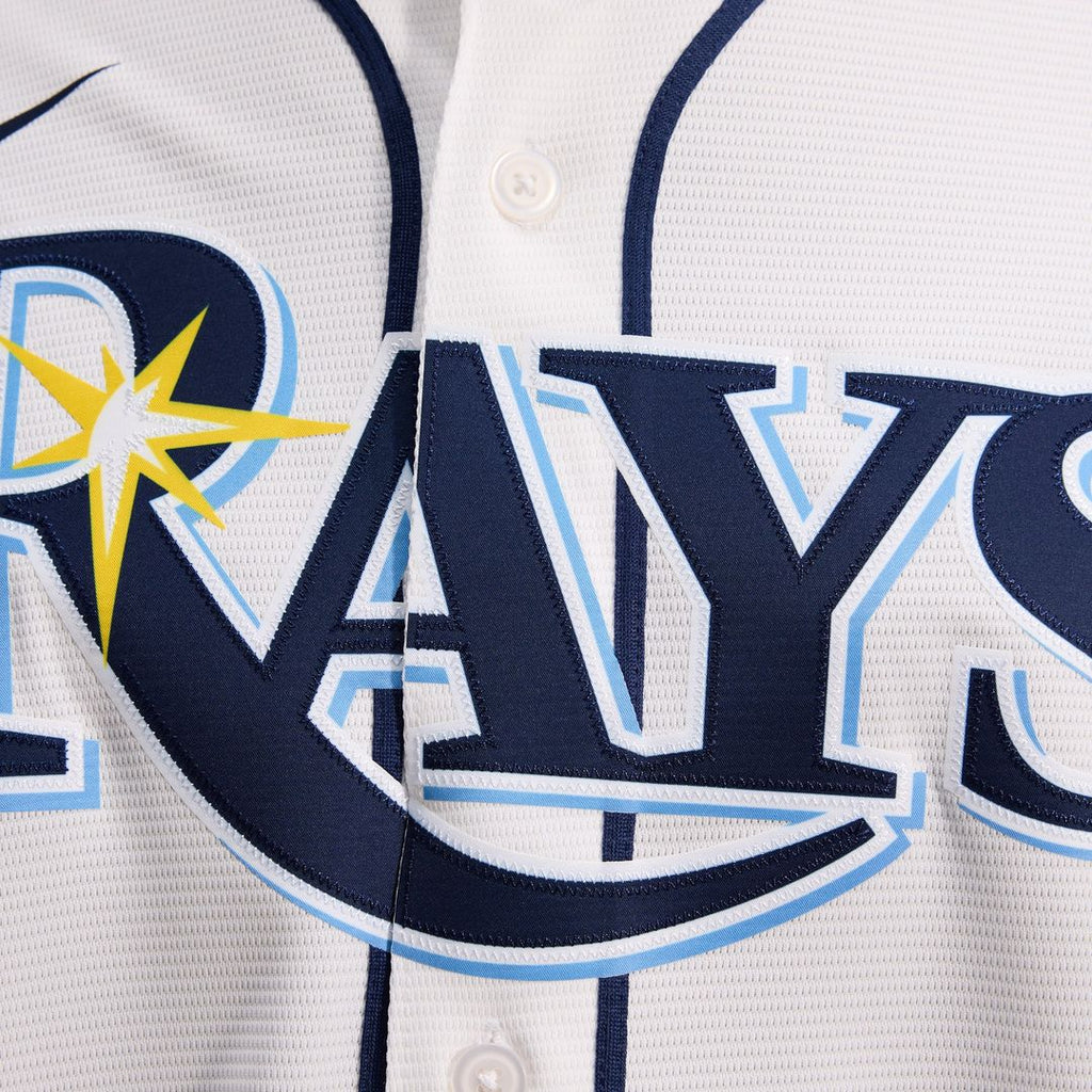 Men's Tampa Bay Rays Yandy Díaz White Home Replica MLB Baseball Jersey - view 12