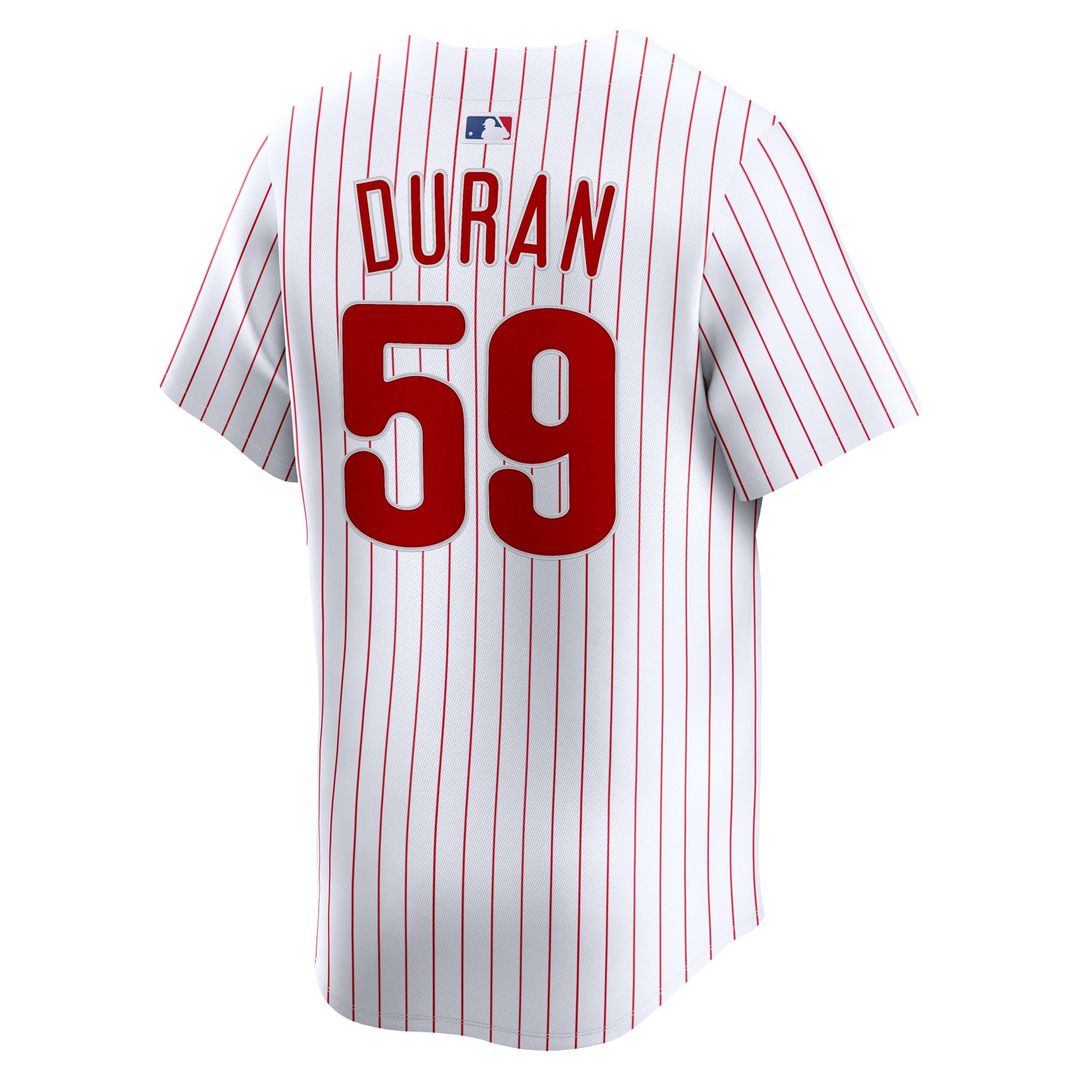 Men's Philadelphia Phillies Jhoan Duran White Home Limited MLB Baseball Jersey - view 3