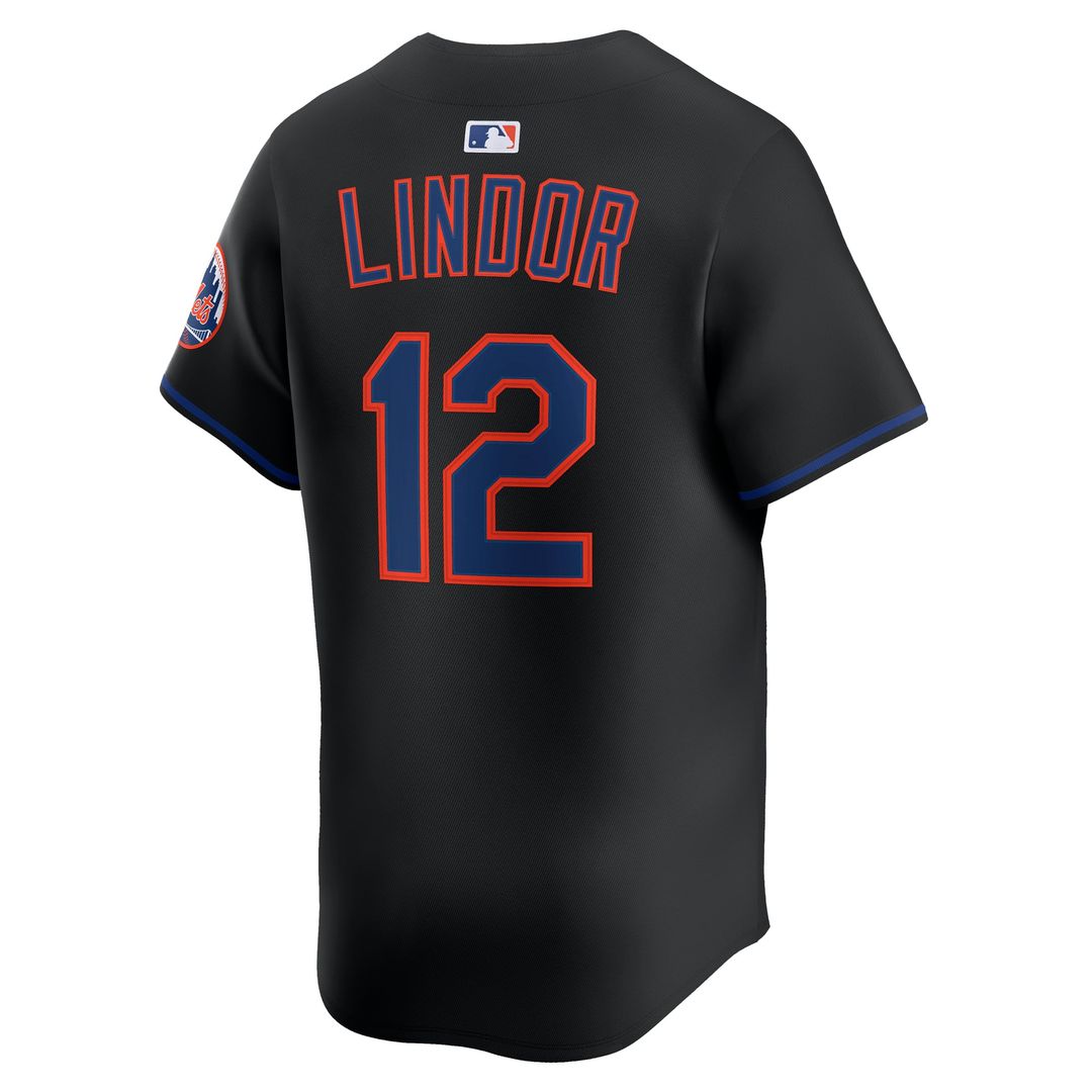 Men's New York Mets Francisco Lindor Gray Road Limited MLB Baseball Jersey - view 9
