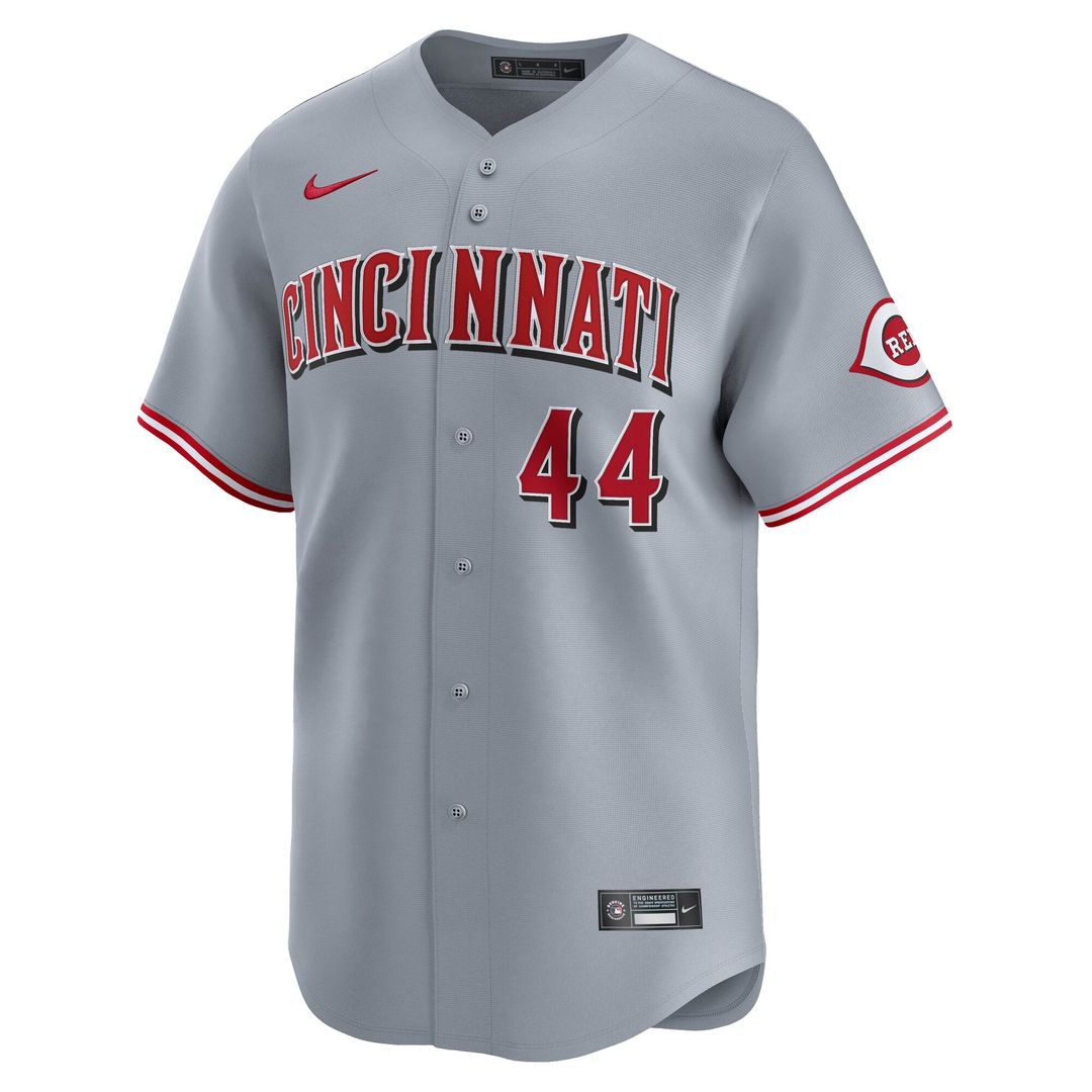 Men's Cincinnati Reds Elly De La Cruz Gray Road Limited MLB Baseball Jersey - view 2