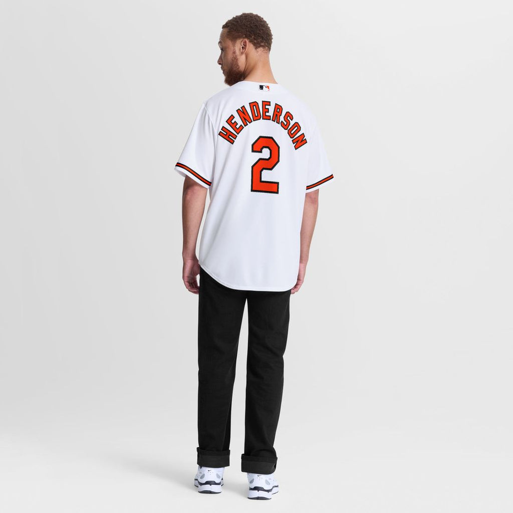 Men's Baltimore Orioles Gunnar Henderson White Home Replica MLB Baseball Jersey - view 3
