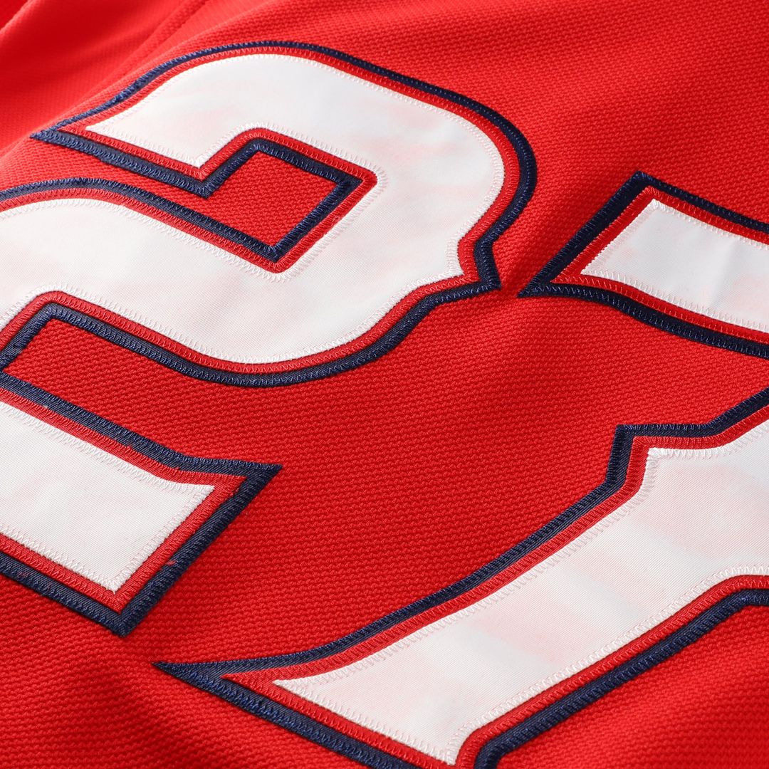 Men's California Angels Vladimir Guerrero Red Batting Practice MLB Baseball Jersey - view 5
