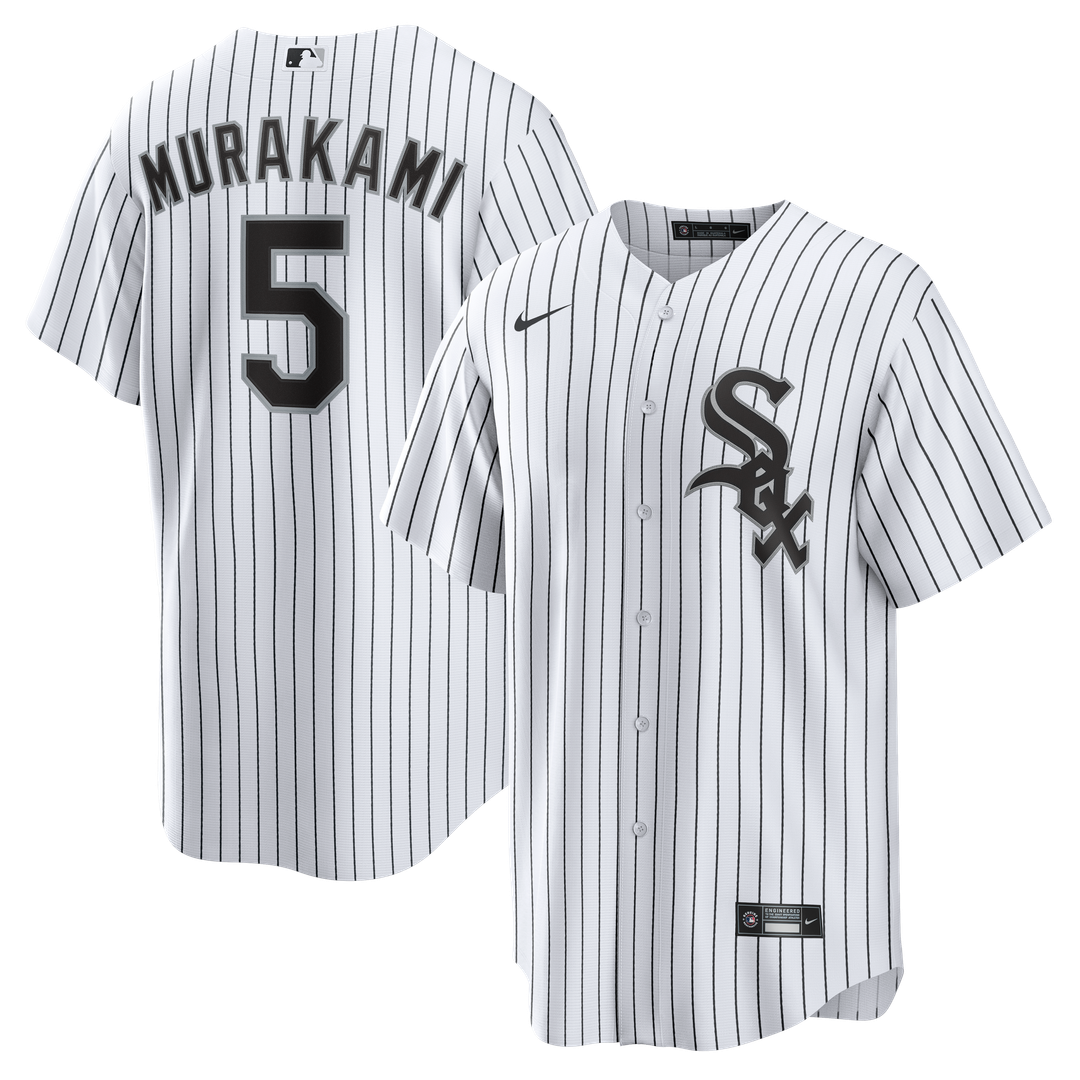 Men's Chicago White Sox Munetaka Murakami White Home Replica MLB Baseball Jersey - view 1