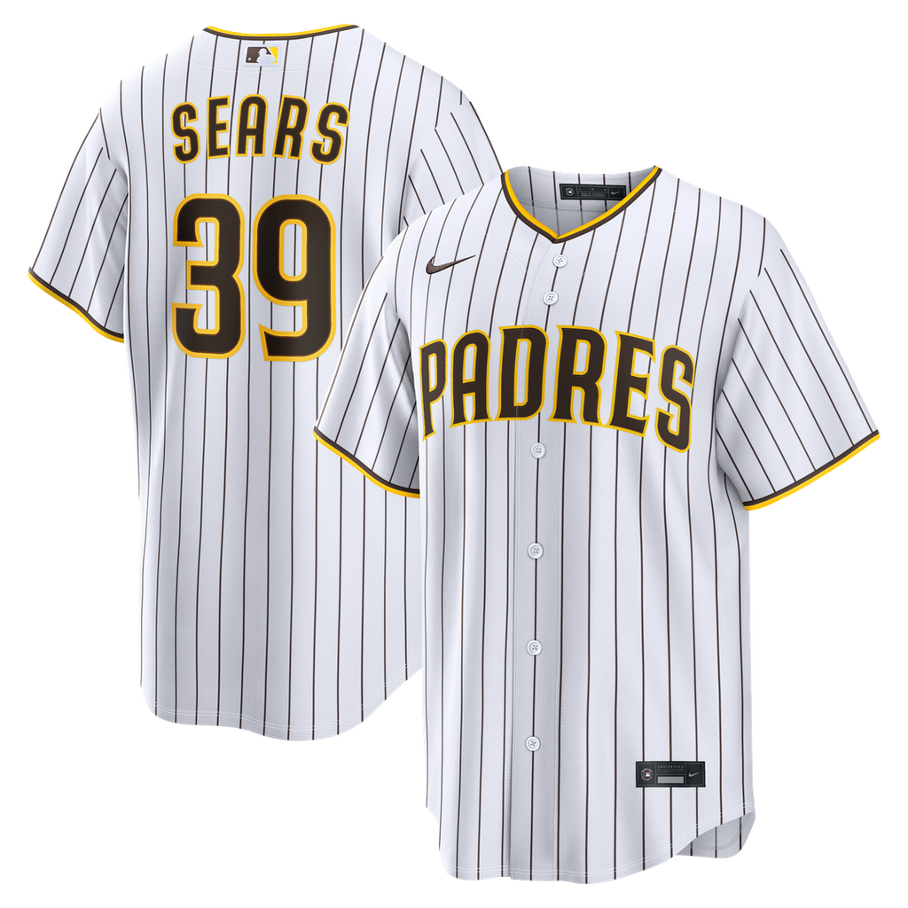 Men's San Diego Padres JP Sears White Home Replica MLB Baseball Jersey - view 1