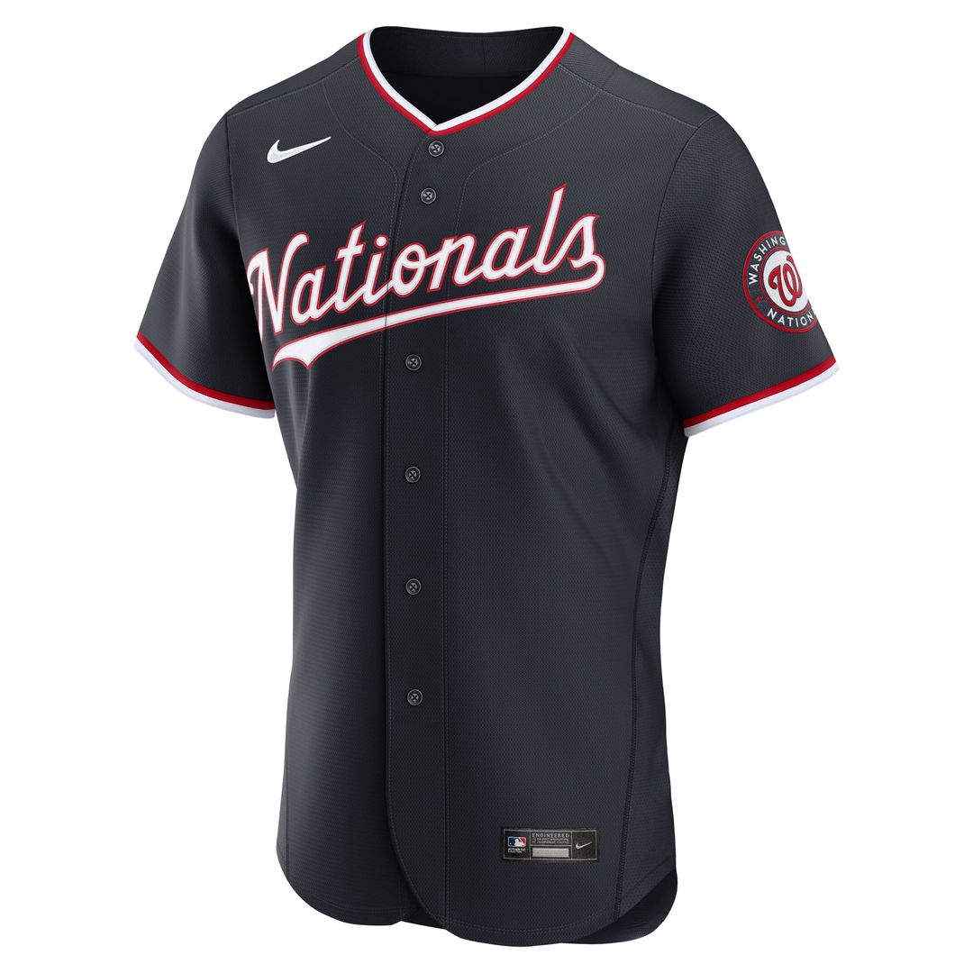 Men's Washington Nationals Navy Alternate MLB Baseball Jersey - view 5
