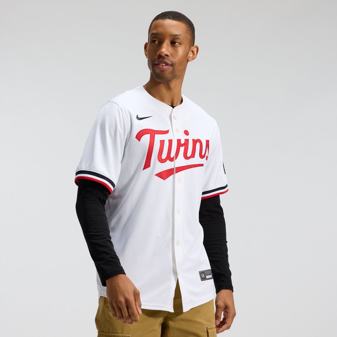 Men's Minnesota Twins White Home Limited MLB Baseball Jersey - view 1