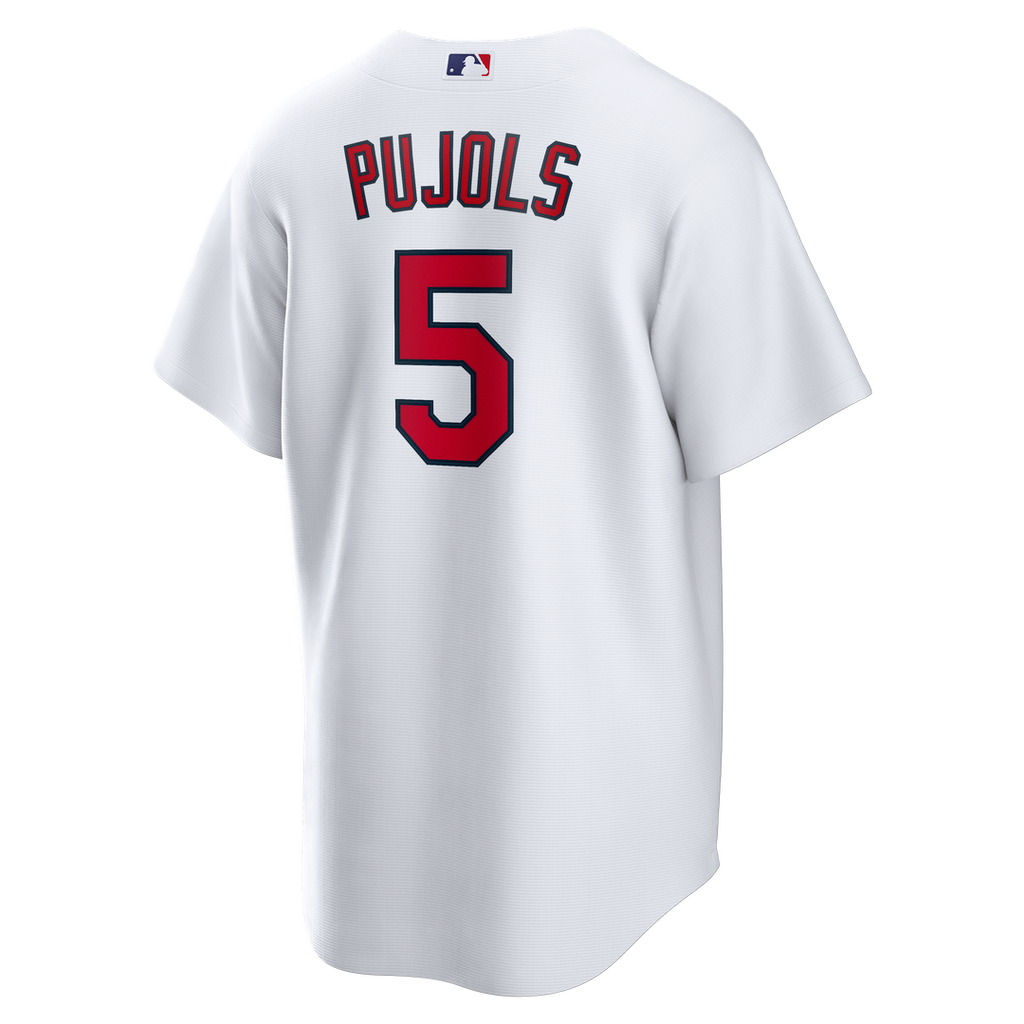Men's St. Louis Cardinals Albert Pujols White Home Retired Player Replica MLB Baseball Jersey - view 3