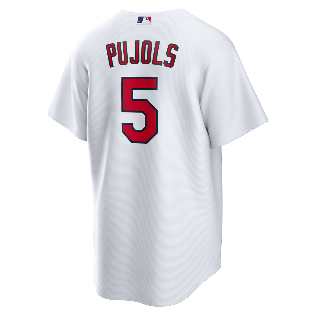 Men's St. Louis Cardinals Albert Pujols White Home Retired Player Replica MLB Baseball Jersey - view 3