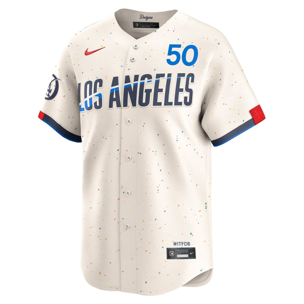 Men's Los Angeles Dodgers Mookie Betts Cream City Connect Limited MLB Baseball Jersey - view 2