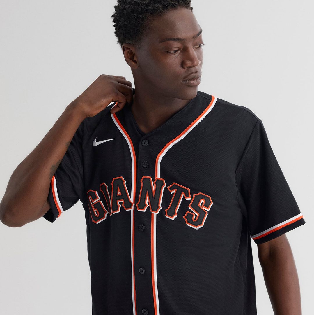 Men's San Francisco Giants Jung Hoo Lee Fashion Replica Black Out MLB Baseball Jersey - view 10