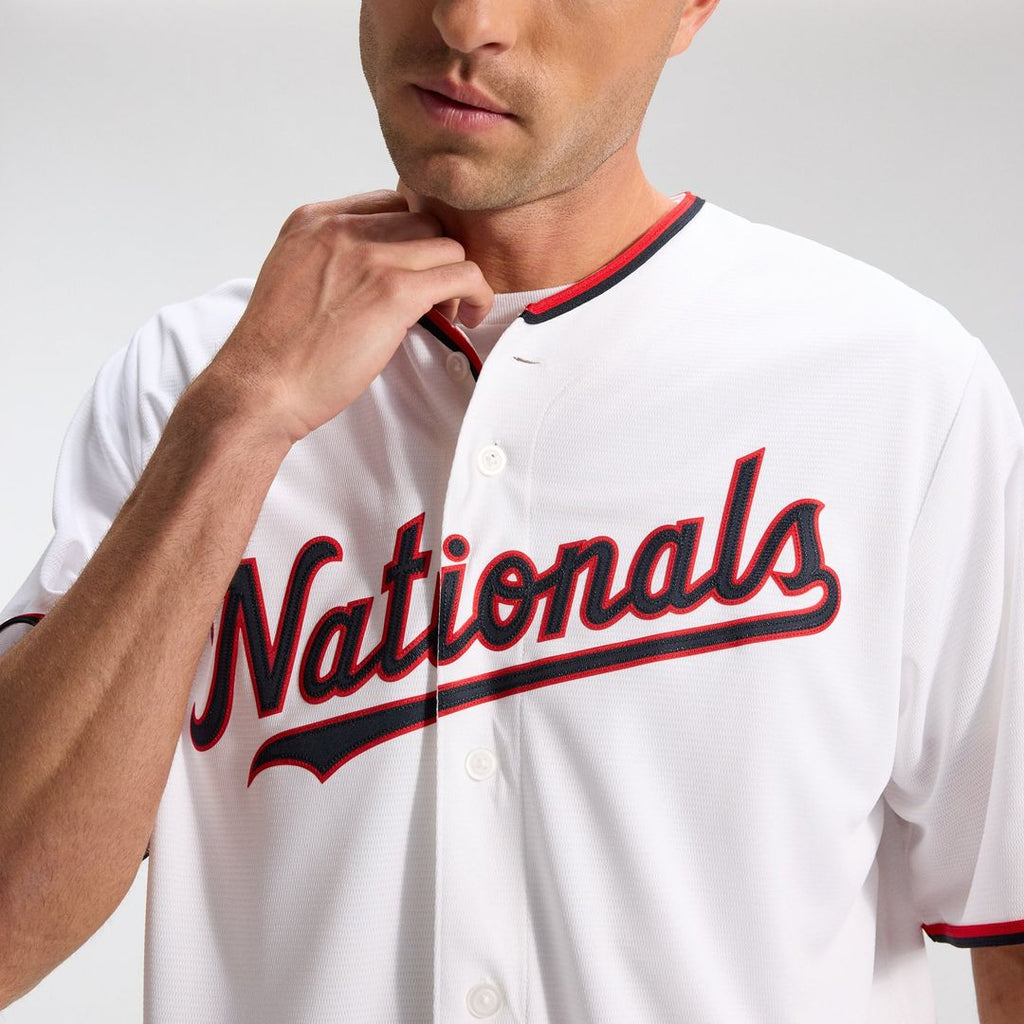 Men's Washington Nationals CJ Abrams White Home Replica MLB Baseball Jersey - view 11