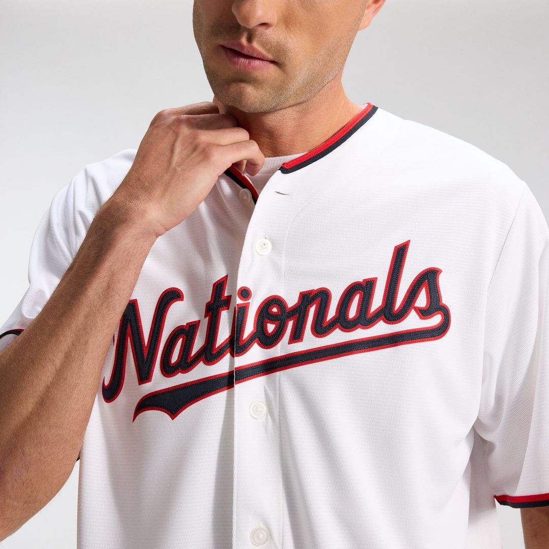 Men's Washington Nationals CJ Abrams White Home Replica MLB Baseball Jersey - view 11