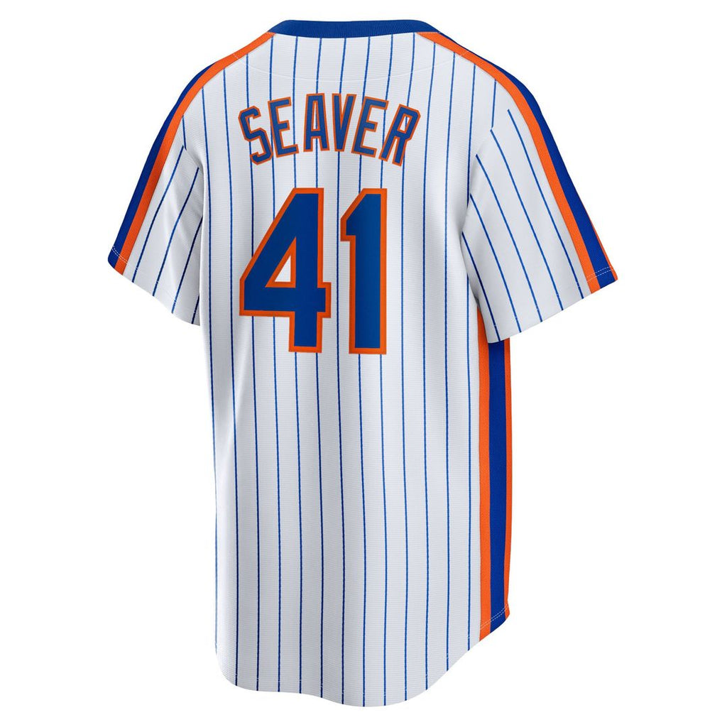 Men's New York Mets Tom Seaver White Home Cooperstown Collection MLB Baseball Jersey - view 3