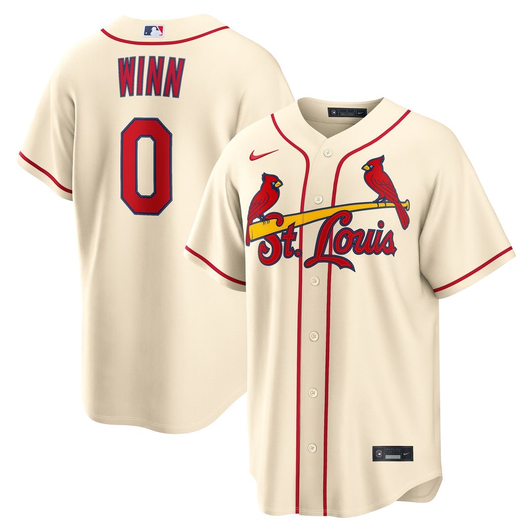 Men's St. Louis Cardinals Masyn Winn Light Blue Alternate Replica MLB Baseball Jersey - view 7