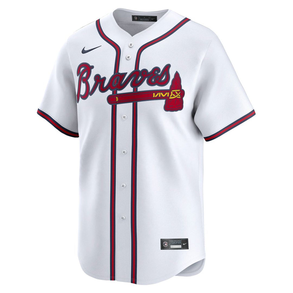 Men's Atlanta Braves Austin Riley White Home Limited MLB Baseball Jersey - view 2