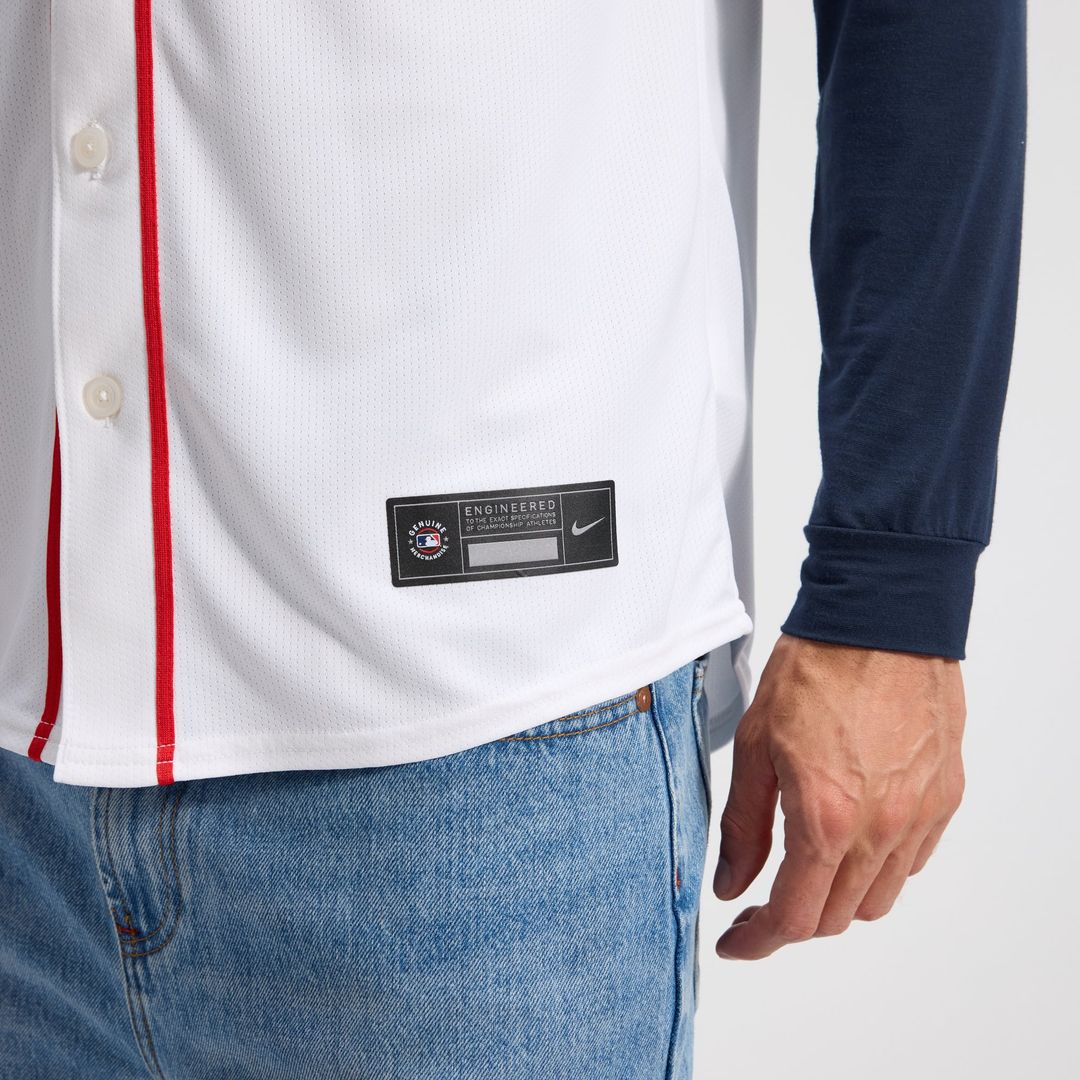 Men's Boston Red Sox White Home Limited MLB Baseball Jersey - view 8