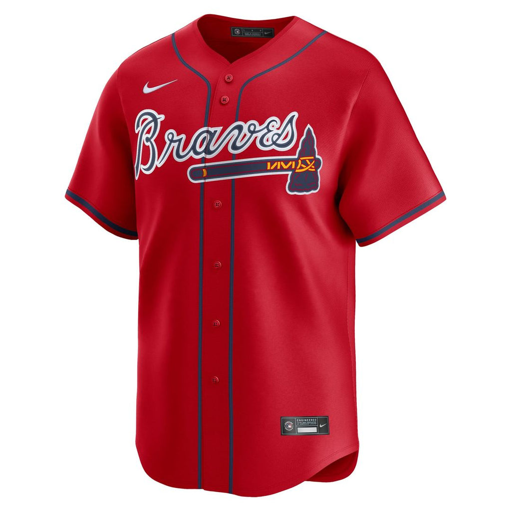 Men's Atlanta Braves Red Alternate Limited MLB Baseball Jersey - view 2
