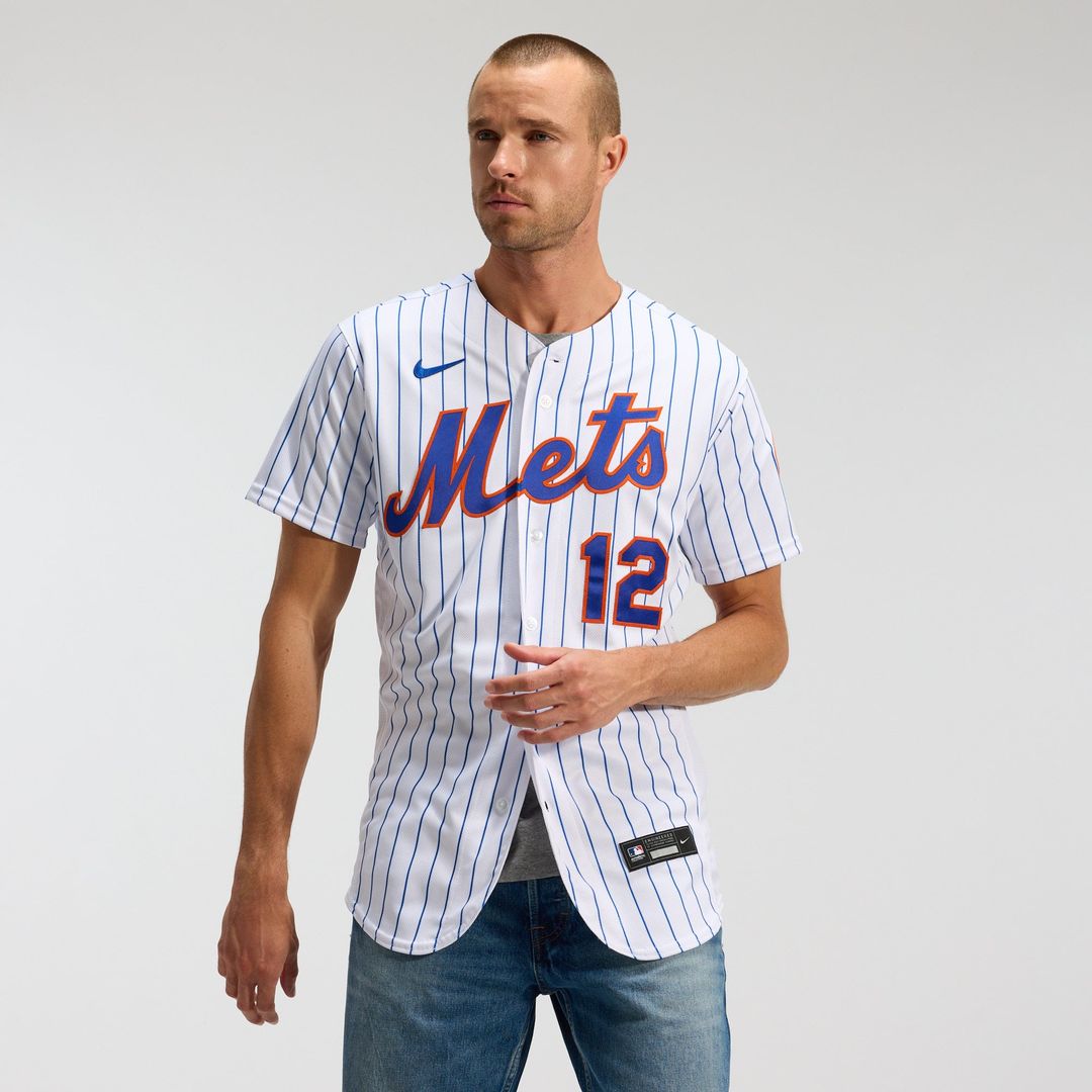 Men's New York Mets Francisco Lindor White Home MLB Baseball Jersey - view 3