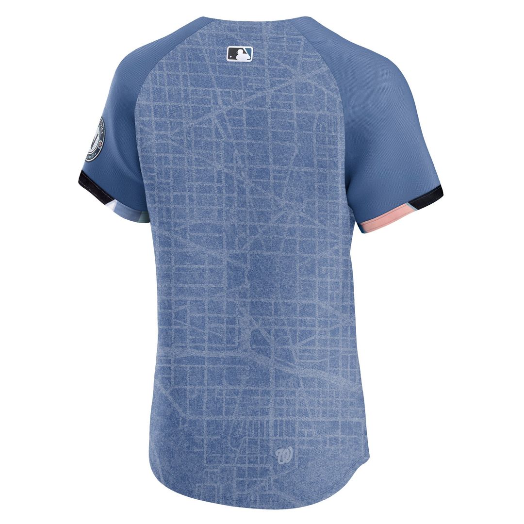 Men's Washington Nationals Blue 2025 City Connect Elite MLB Baseball Jersey - view 3