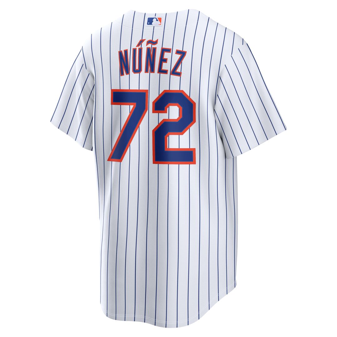 Men's New York Mets Dedniel Núñez White Home Replica MLB Baseball Jersey - view 3