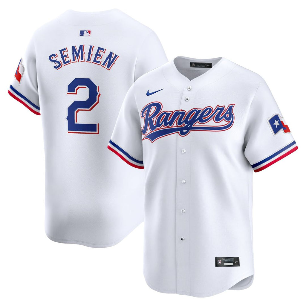 Men's Texas Rangers Marcus Semien White Home Limited MLB Baseball Jersey - view 1