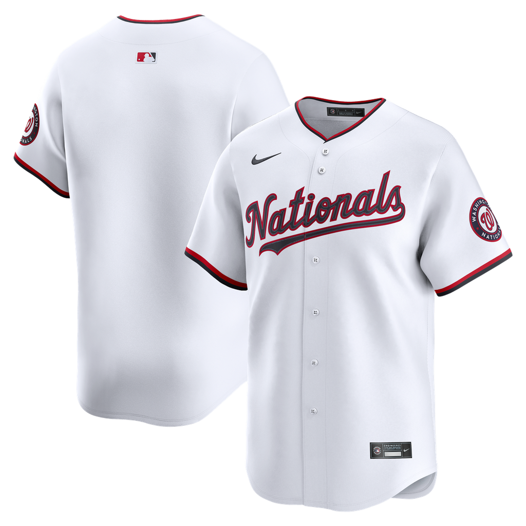 Men's Washington Nationals White Home Limited MLB Baseball Jersey - view 1