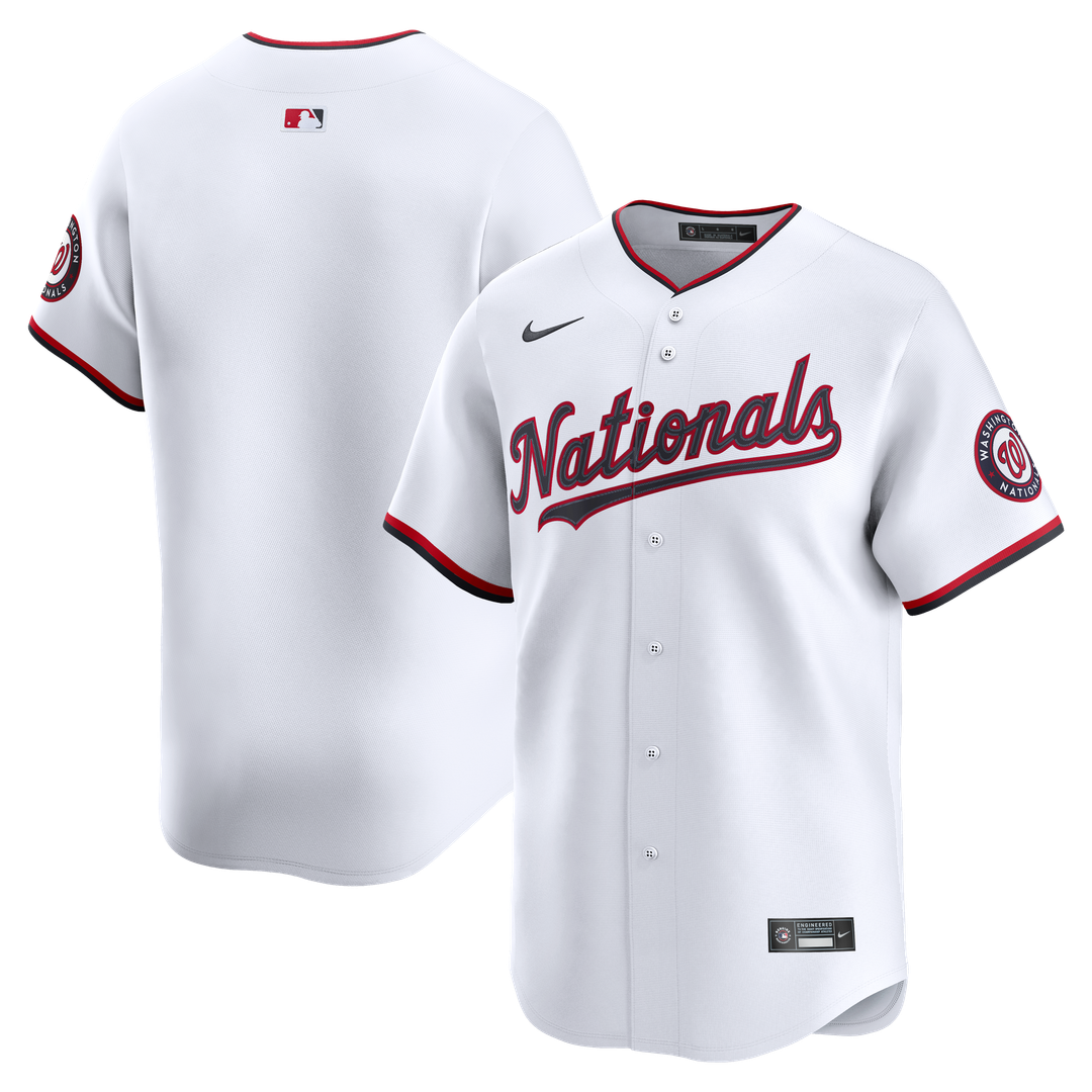 Men's Washington Nationals White Home Limited MLB Baseball Jersey - view 1