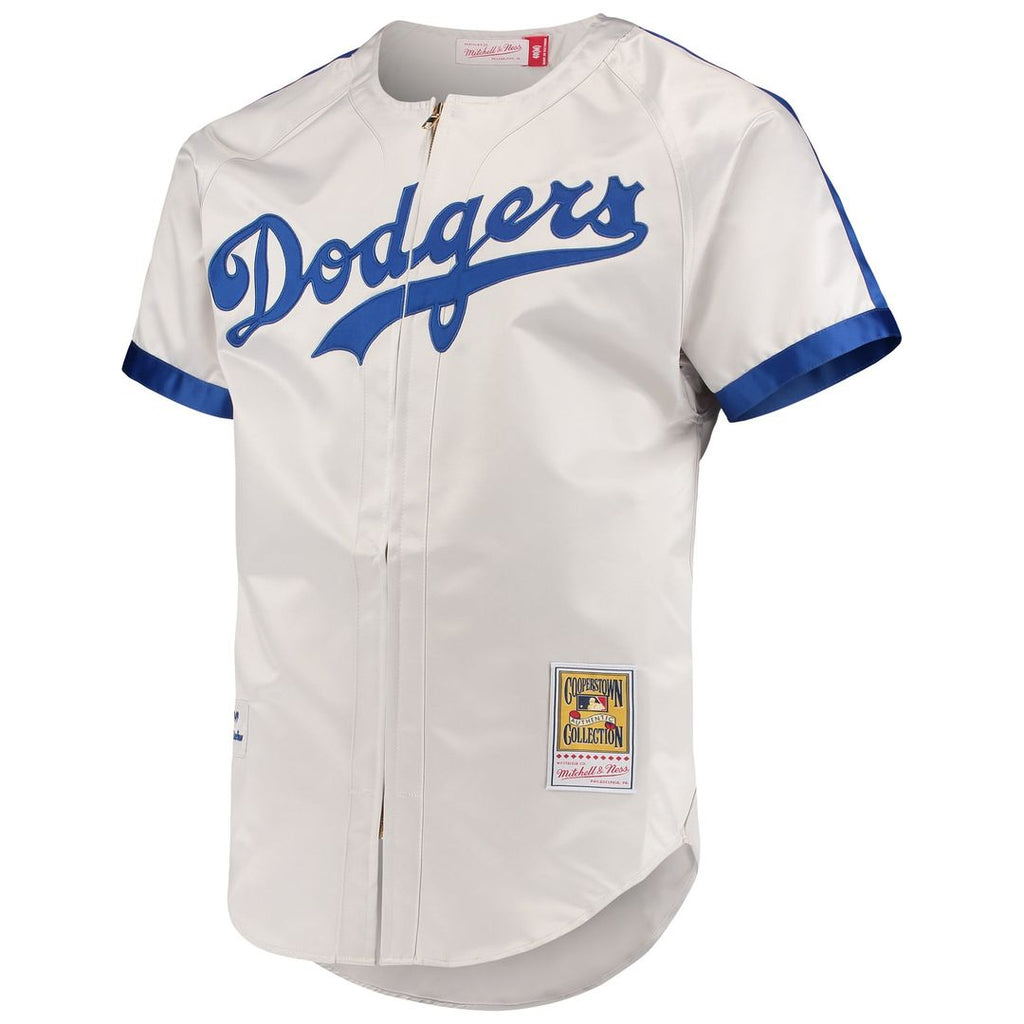 Men's Brooklyn Dodgers Jackie Robinson Gray Cooperstown Collection MLB Baseball Jersey - view 2