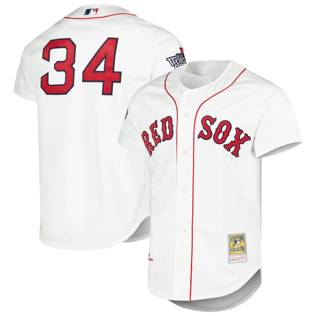 Men's Boston Red Sox David Ortiz White Cooperstown Collection MLB Baseball Jersey - view 1