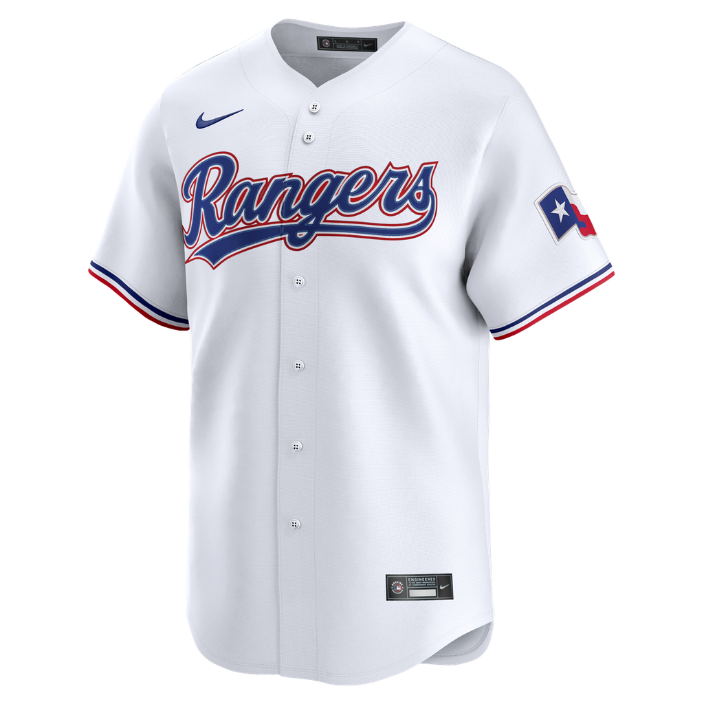 Men's Texas Rangers Jacob deGrom White Home Limited MLB Baseball Jersey - view 2