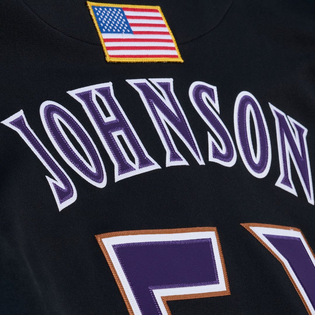 Men's Arizona Diamondbacks Randy Johnson Purple 2000 Throwback MLB Baseball Jersey - view 28