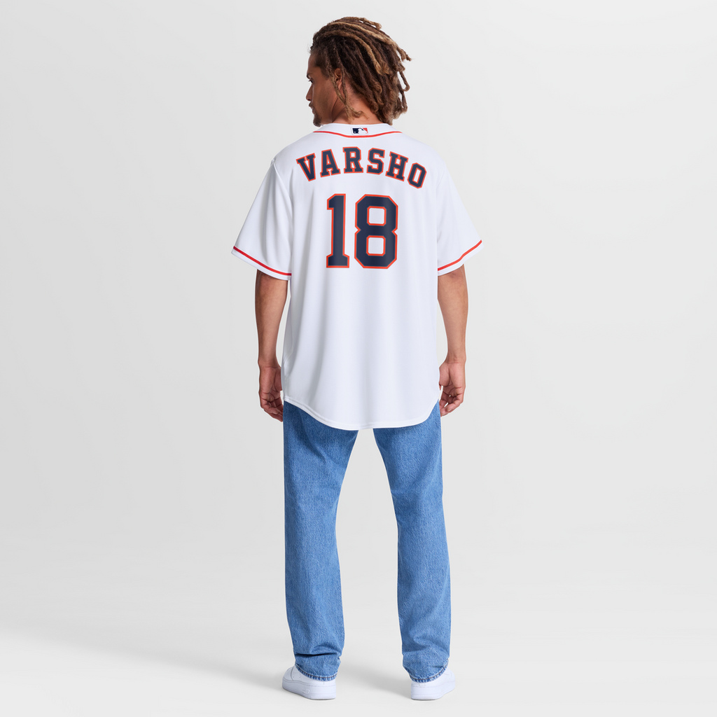 Men's Houston Astros Daulton Varsho White Home Replica MLB Baseball Jersey - view 3