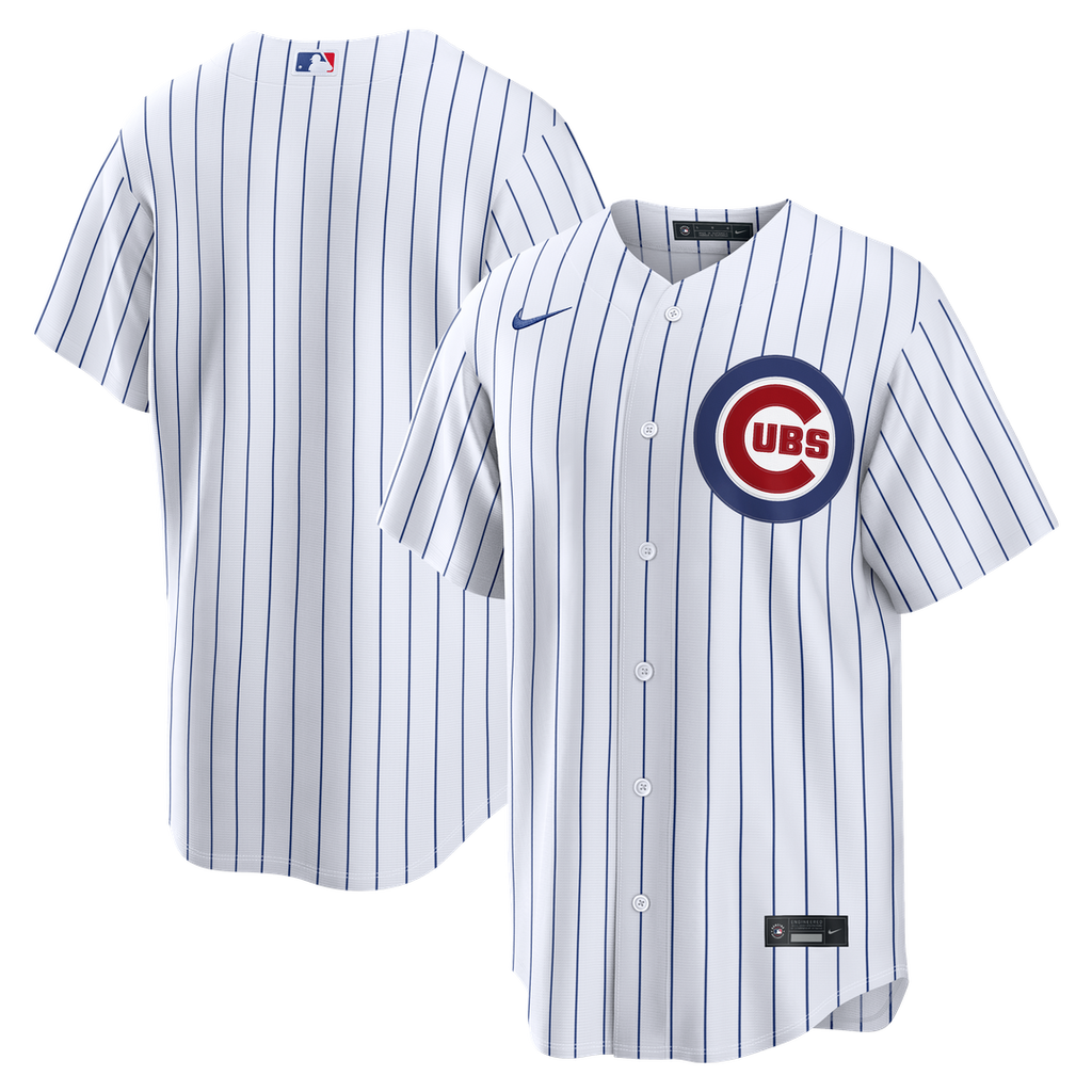 Men's Chicago Cubs White Home Replica MLB Baseball Jersey - view 1