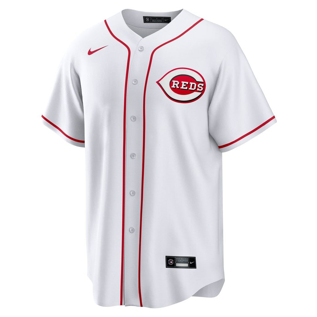 Men's Cincinnati Reds Will Benson White Home Replica MLB Baseball Jersey - view 2