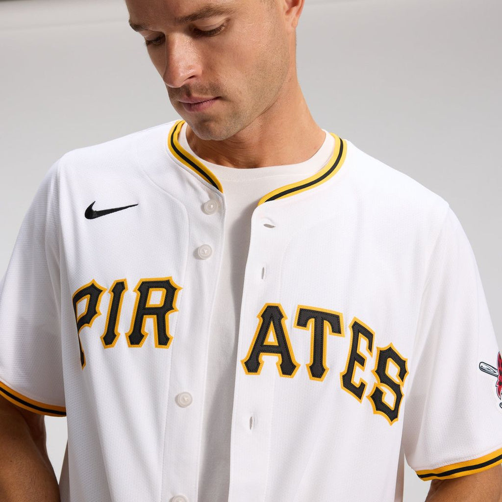 Men's Pittsburgh Pirates White Home Limited MLB Baseball Jersey - view 10