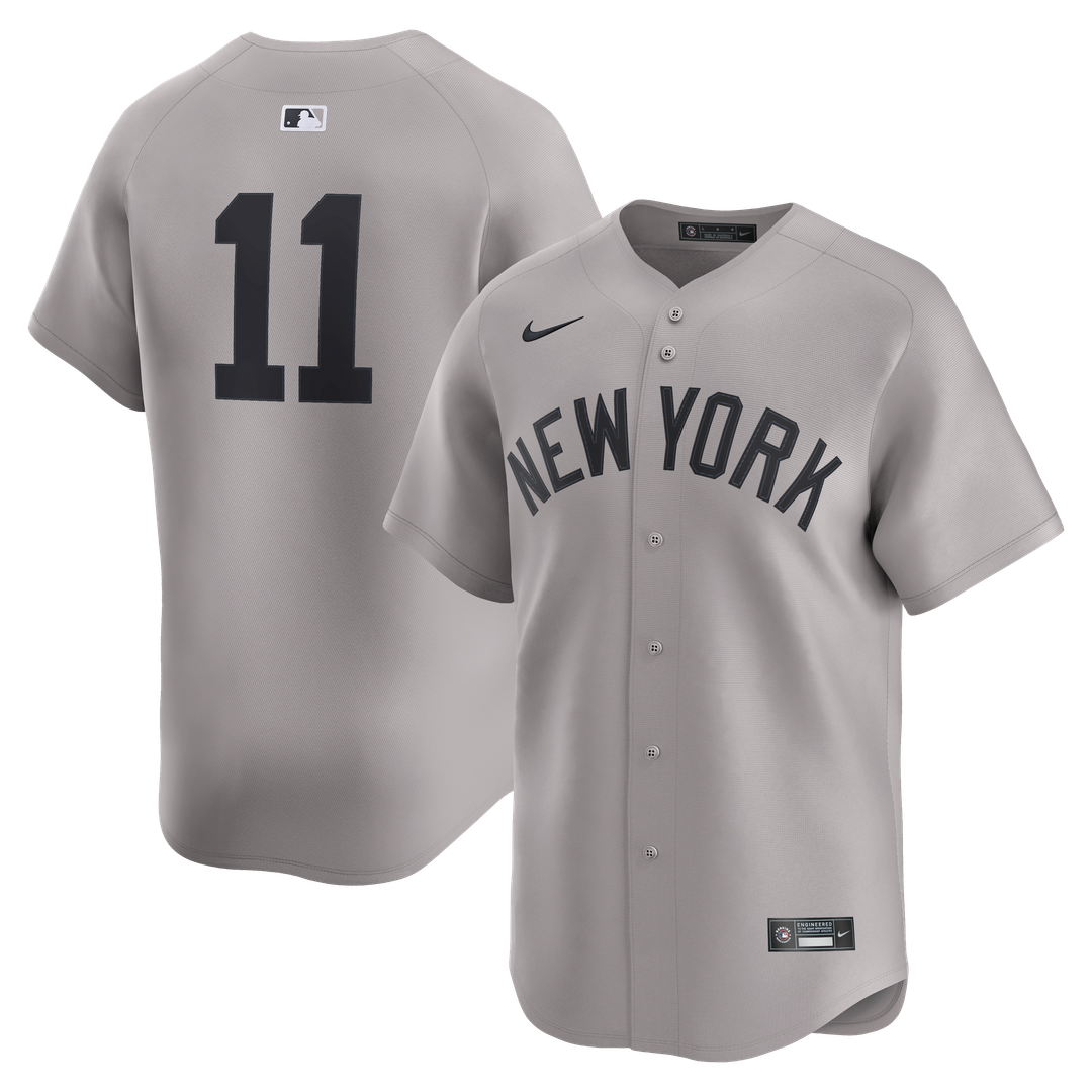 Men's New York Yankees Anthony Volpe Gray Road Limited MLB Baseball Jersey - view 1