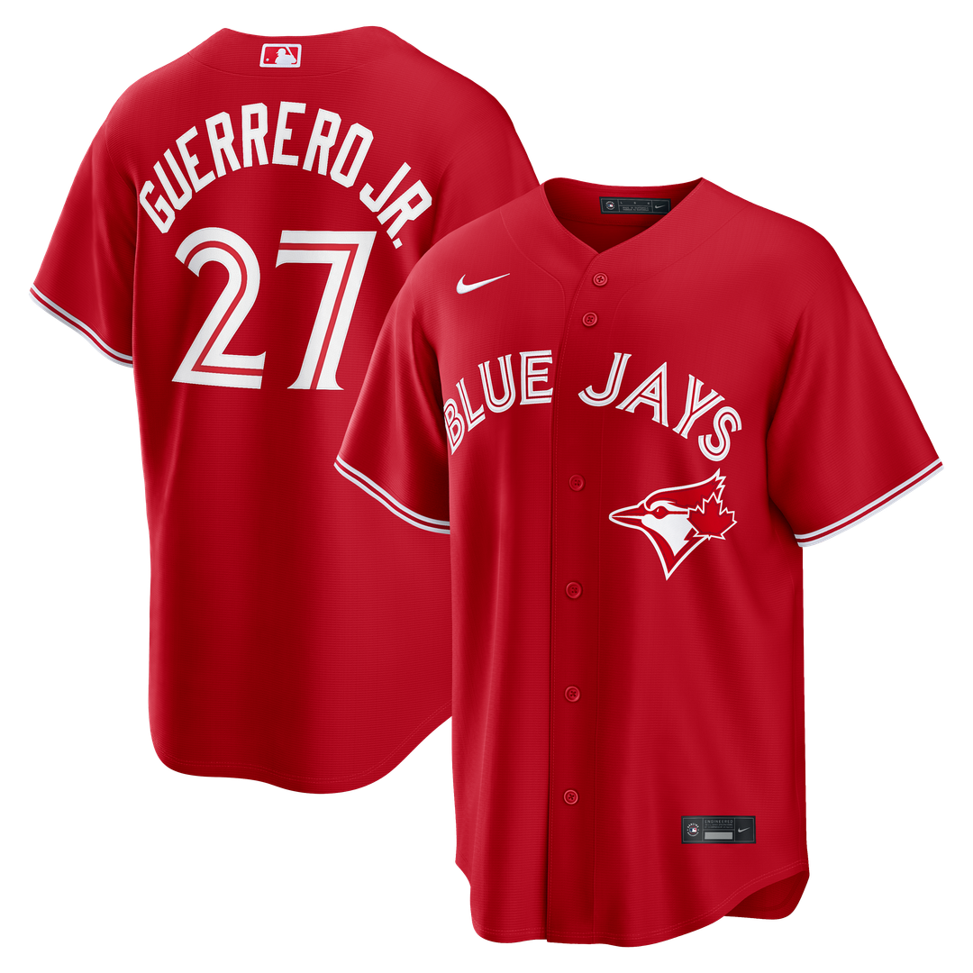 Men's Toronto Blue Jays Vladimir Guerrero Jr. Light Blue Replica MLB Baseball Jersey - view 7