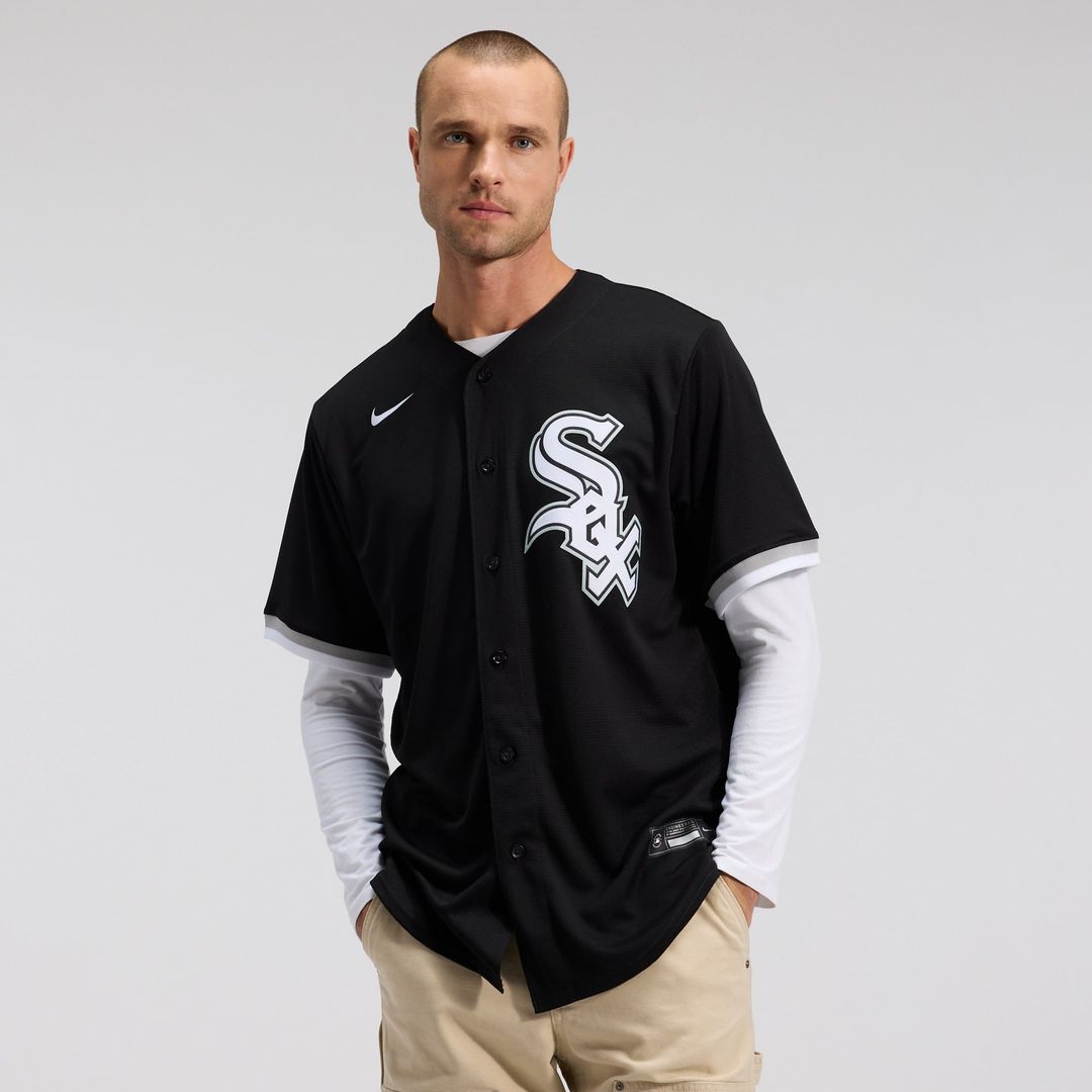Men's Chicago White Sox White Home Replica MLB Baseball Jersey - view 23