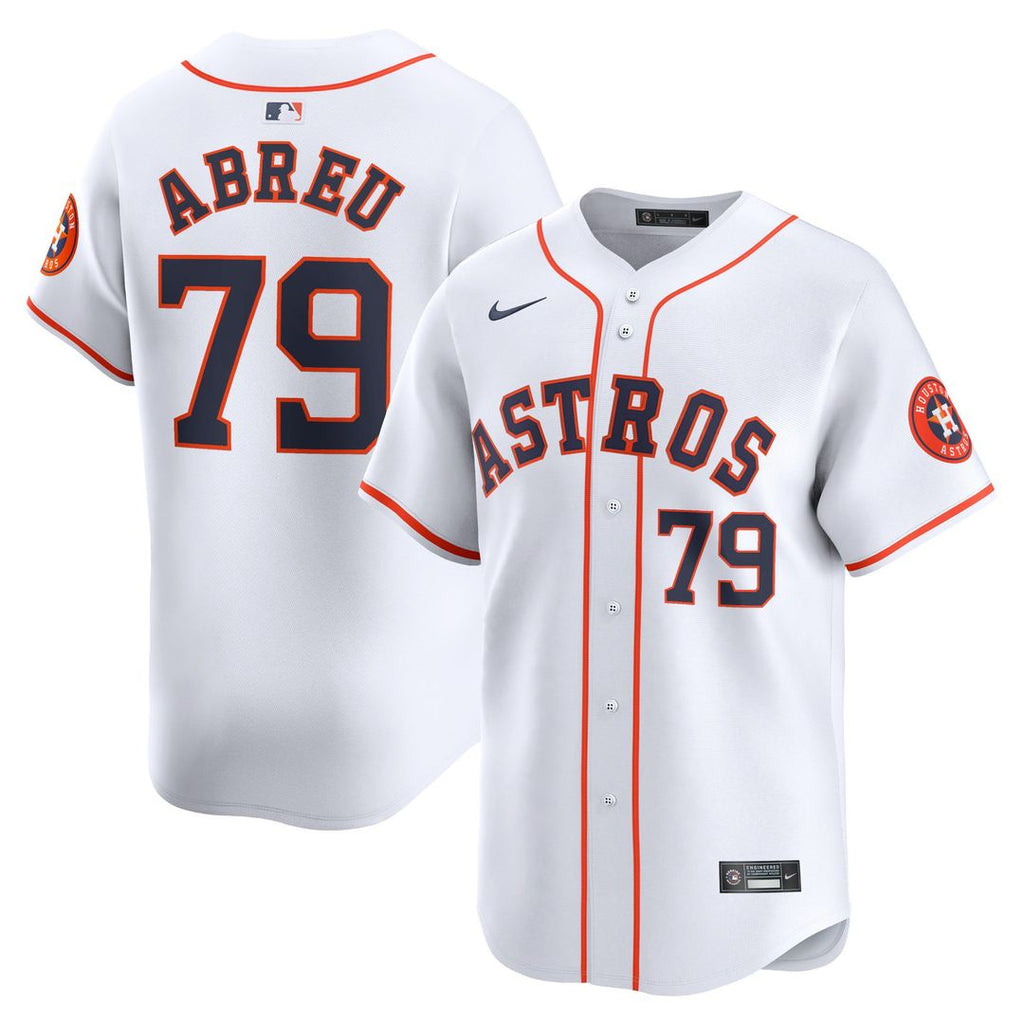Men's Houston Astros Jose Abreu White Home Limited MLB Baseball Jersey - view 1